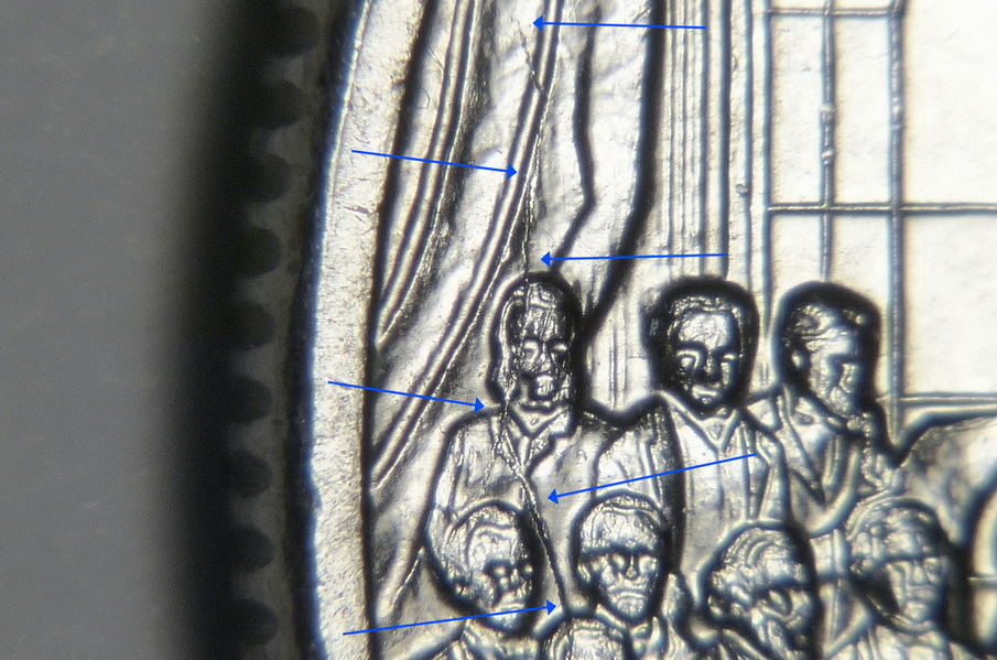 1982,-1-Dollar-Constitution,-Reverse-Die-Crack